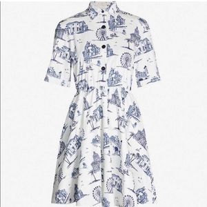 Maje Paris Print Toile Dress